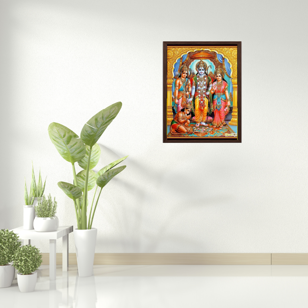 God Ram Ji With Brothe Lakshyaman ji and Wife Sita ji